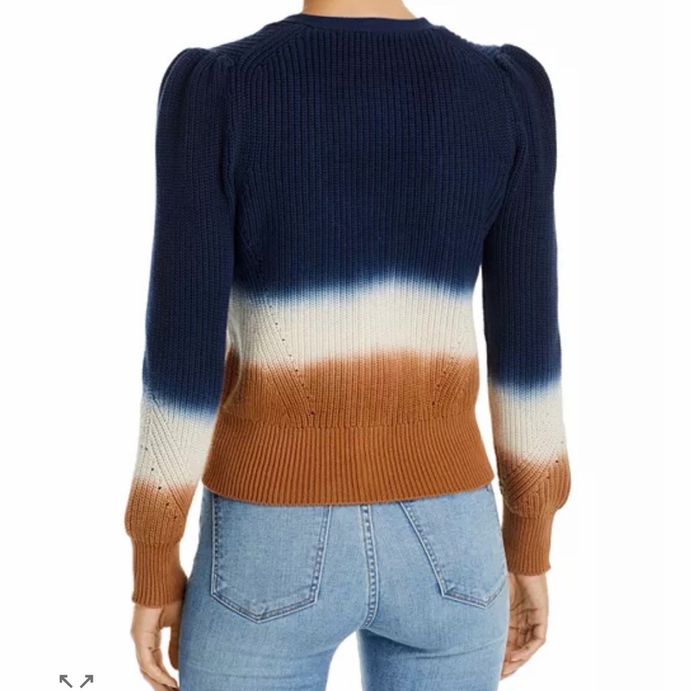 Veronica Beard Parula Cotton
Cardigan Blue and Brown Ombre M Sweater‎ - Picture 2 of 9